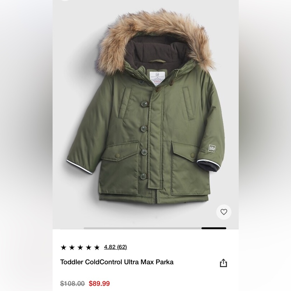 Gap ColdControl Ultra Max Primaloft Parka - 5T